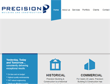 Tablet Screenshot of precisionbldg.com